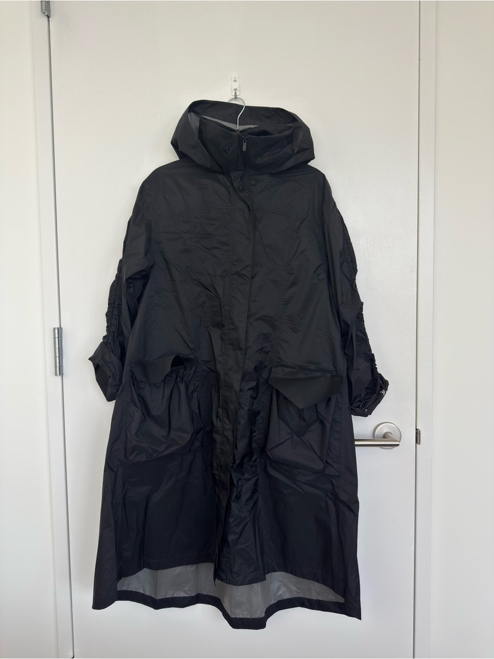 lululemon athletica Black Long Rain Coat